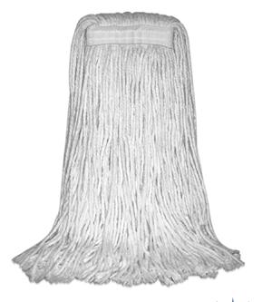 Cut-End Mops ideal for cleaning spills & wet mopping; color provides a cleaner impression by hiding dirt; yarn blend for durability.