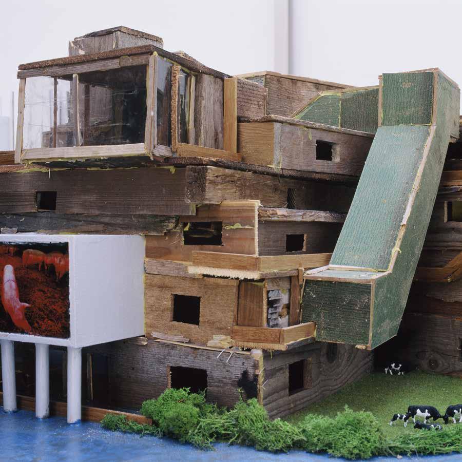Made for an architectural-exhibition, the work reflects on the changes of the Dutch countryside.