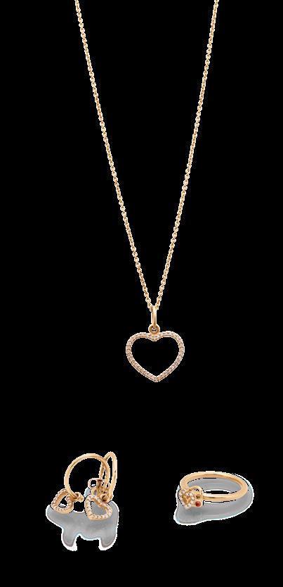 550110-50 chain $ 445 Treasured Hearts jewelry set