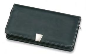 Provision for all your travel documents, credit cards & travellers cheques. Pen not included.