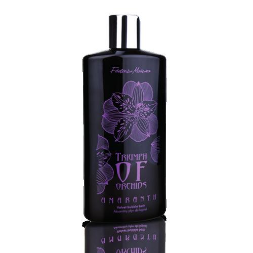 Velvet Bubble Bath What is the effect of the Velvet Bubble Bath of the Triumph of Orchids collection? The Velvet Bubble Bath was created solely on the basis of mild washing substances.