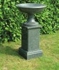 This range of bird baths and sundials reflects a more contemporary