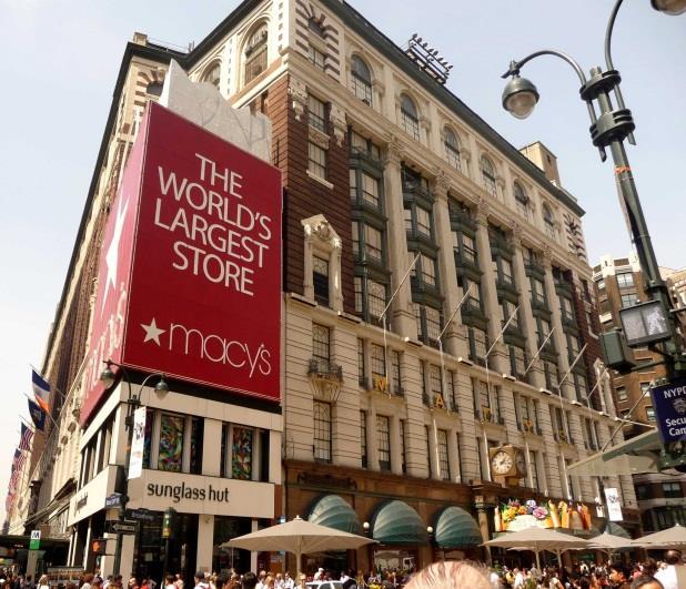 TYPES OF FASHION RETAILERS Department Stores: retail establishments that carry different kinds of merchandise and house them in separate