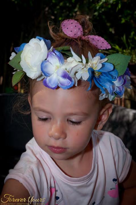 Head Pieces Modelled by adorable flower girls Emily