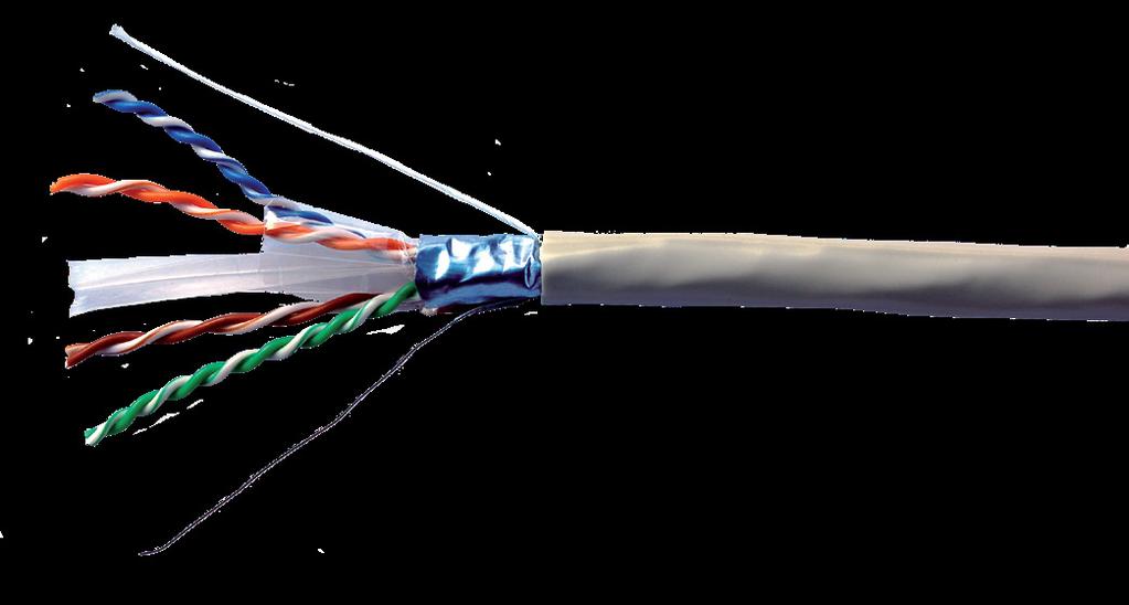 Seperator Conductor Insulation Polyester Drain Wire Al Foil Rip-Cord Jacket TECHNICAL PERFORMANCE(100M): FREQUENCY RL ATT(20 ) NEXT ACR FREQUENCY PSNEXT ELFEXT PSELFEXT (MHz) db db db db (MHz) db db