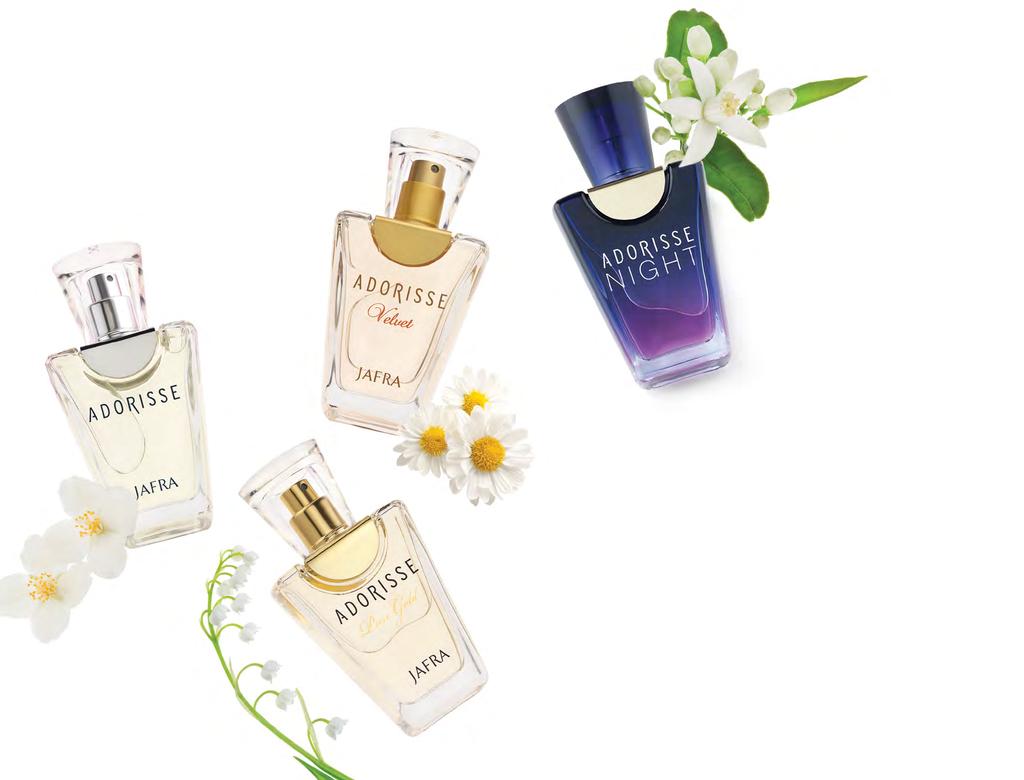 24/7 CHIC From high glam to polished casual. Happy Anniversary! Adorisse Fragrances $42each SAVE OVER 20% 1.7 fl. oz.