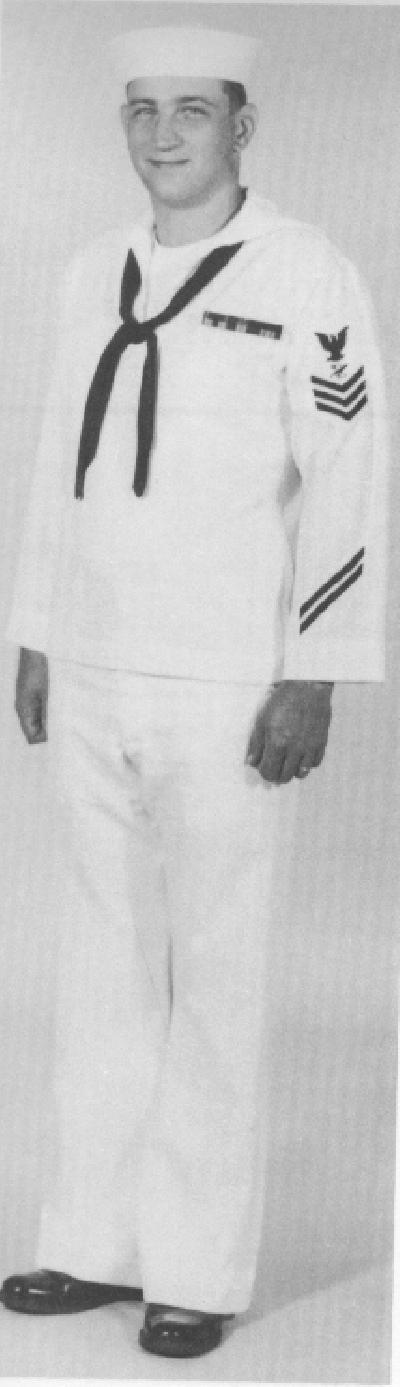 Service Dress White (1) White jumper with ribbons.