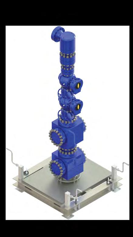The Seaboard Vertical Zipper Manifold Designed for use with the Seaboard OSL Frac Connection and Seaboard Frac Stack Employs standard API 6A gaskets for seal faces 2 3 1 Vertical design, smaller