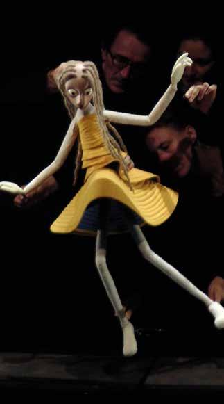 CREATION OF THE CHARACTER AND ITS ENVIRONMENT, FORM AND ARTISTIC STYLE In this show, the design and creation of the puppet determined all work on set.