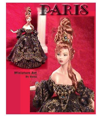 When cool, take the plastic off the doll s head and glue the cone in place. Now wig your doll, adding hair as you wish to create another fabulous style.