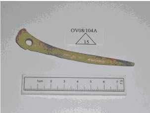 Candidate No: 63702 Special Finds A total of thirty six items were recorded as Special Finds during the course of excavation, although two have since been identified as nails.