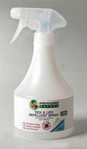 TICK & LICE REPELLENT SPRAY Linen & Clothing 150ml 500ml For prevention or reactive solution