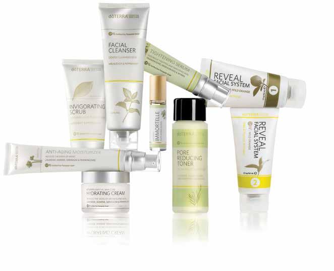 ESSENTIAL SKIN CARE REVEAL FACIAL SYSTEM SKIN CARE SYSTEM W/HYDRATING CREAM Keep your skin looking radiant with dōterra ESSENTIAL SKIN CARE dōterra Essential Skin Care is a family of skin care