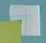 Continue the construction, matching the corner points and stitching as directed, keeping
