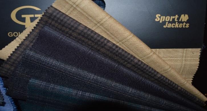 camel hair. The application in jackets, and trousers are exceptionally attractive. This line represents about 11% of the collection.
