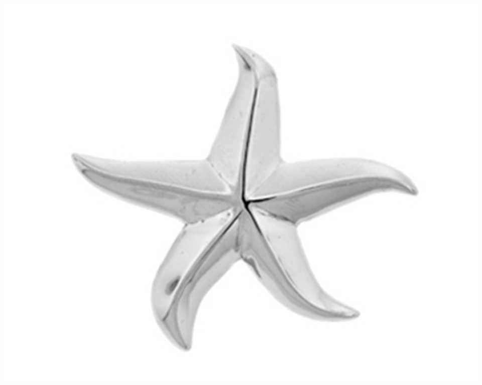 SS20175 SS20176 SS20177 SS20178 Sterling Silver Large Plain Starfish Pe $18.