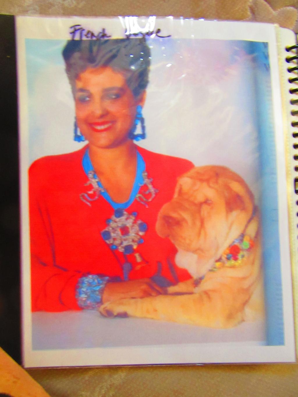 !5 Gell/ Behind the Rhinestones WORKING TITLE/The Vogue Closet! My dog Zircon and I in Paris Vogue. I had a big fan of Liz in publicity at Warner Brothers.