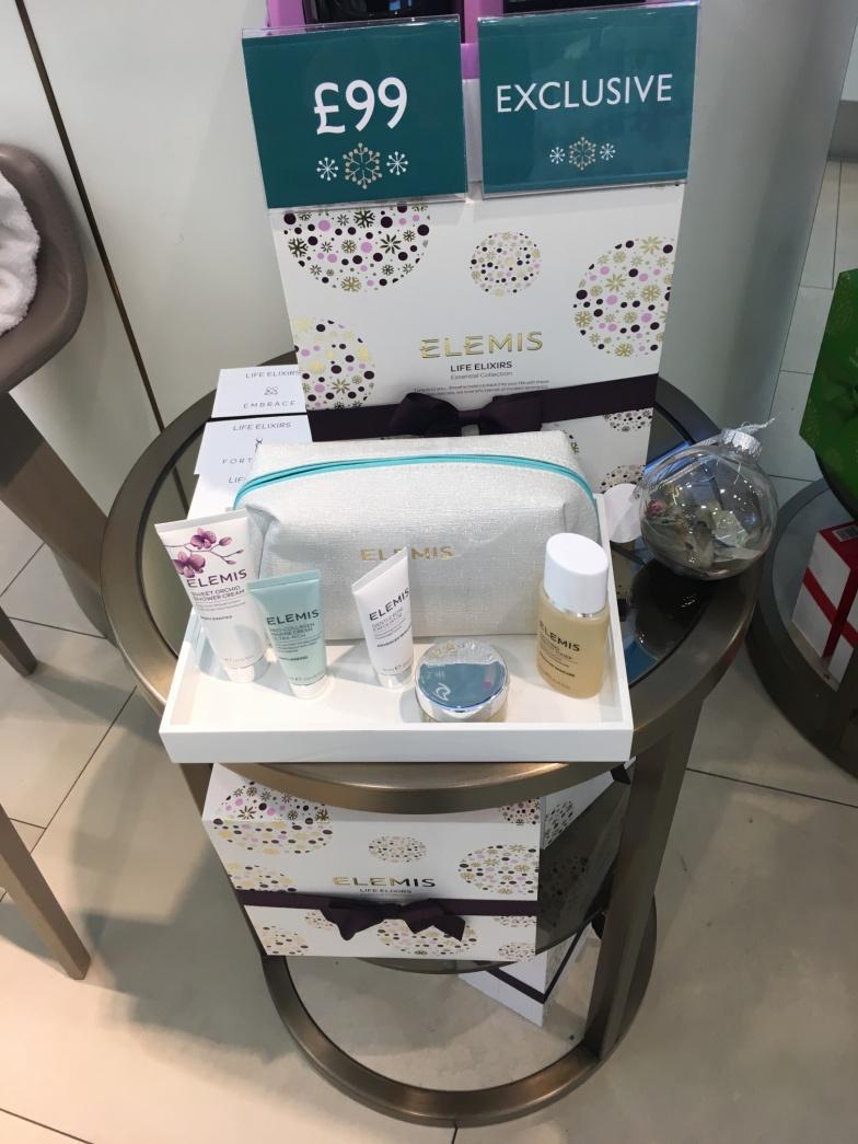 Elemis 1. Elemis Wash Bag. 2. Free with Elemis Life Elixirs Essential Collection worth 99 and exclusive to JLP. 3.