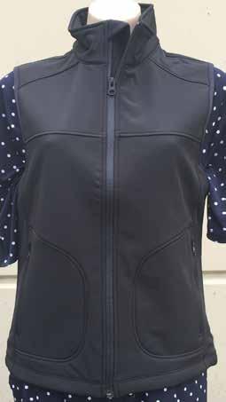 Ladies Soft Shell Vest 100% Bonded Polyester Soft Shell Raised