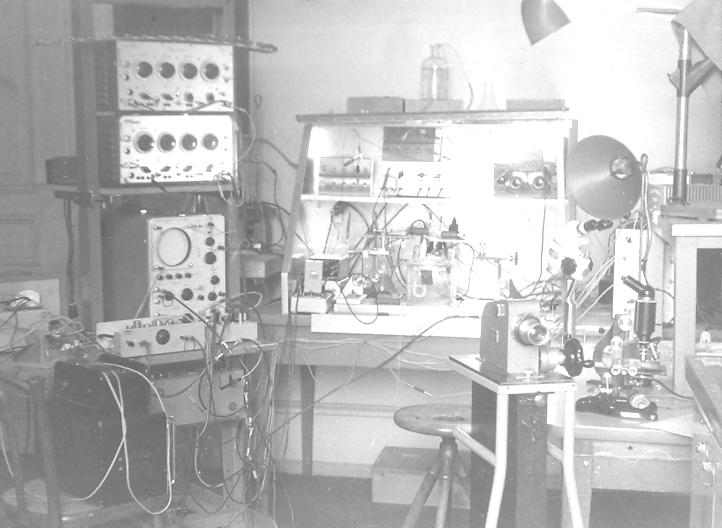 My laboratory in the Physiologisches Institut in Bern, Switzerland, where I