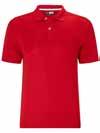 sleeve polo with self collar and 3 button placket.