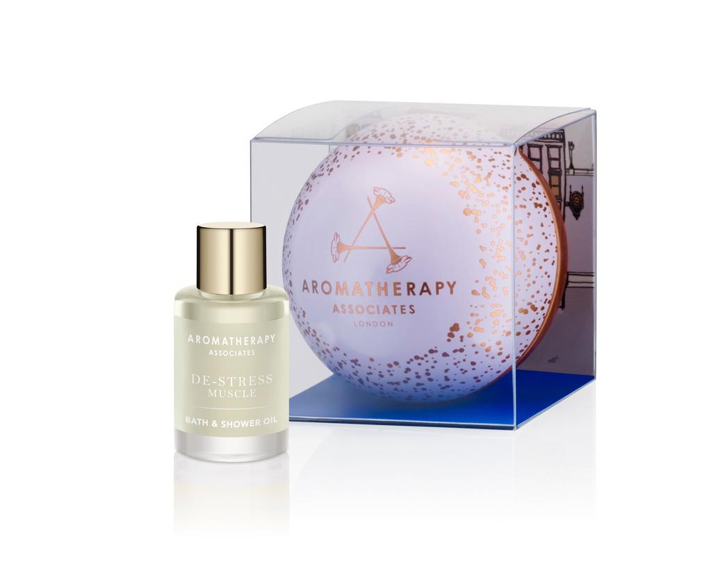 The Perfect Little Stocking Stuffer OR Hostess Gift Aromatherapy Associates Holiday Helper Ornament with Bath & Shower