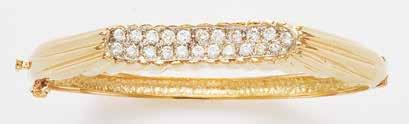 #8013 #8014 10 CT TW DIAMOND BRACELET 18K WHITE & YELLOW GOLD.