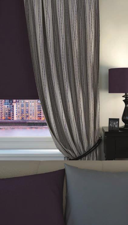 Choose from our luxurious fabric designs and fashionable colours to decorate your shade.