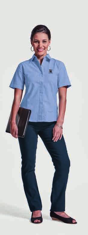 LL-OX - LADIS OXFORD BLOUS Features: corporate ladies blouse