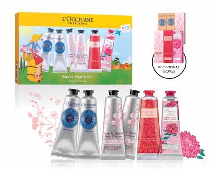 26 BEAUTY WORLD 35. L Occitane Sweet Hands Kit (6 x 30ml) Soften your hands with these must-have creams from L Occitane for moisturized and delicately perfumed hands.
