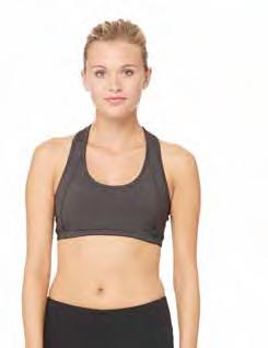 10% Elastane XS/S, S/M, M/L, L/XL, XL/XXL 255 g/m² Women s Mesh Back Sports Bra All Sport Double layered racerback sports bra for extra support and mobility