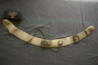 10. English Military Belt This white leather belt is from an English Yorkshire Regiment and is 7.