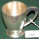 235 Silver Christening Mug