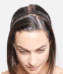 For maximum versatility, we worked from a center part taking slightly diagonal back sections