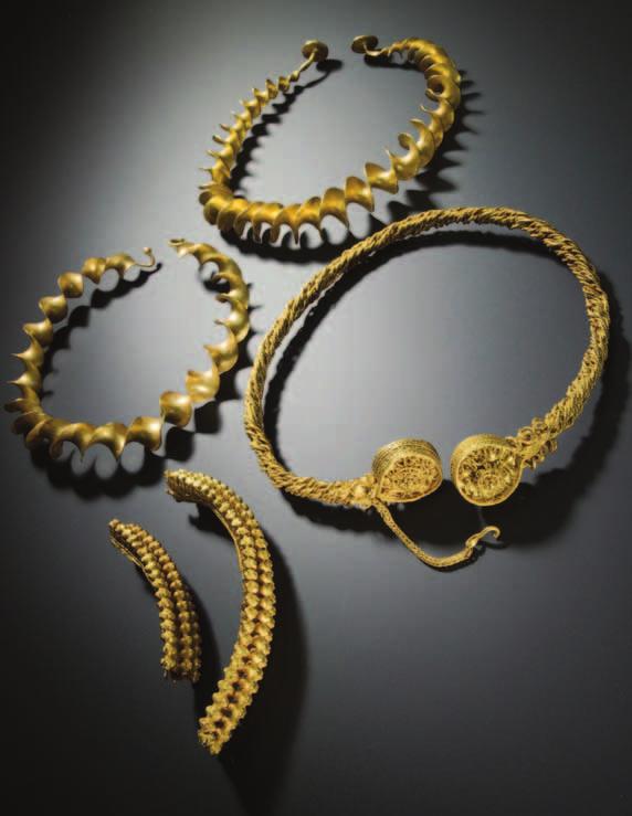 SCOTTISH REGION 462,000 Reward Recommended by SAFAP for Gold Torcs David Booth, a member of the Scottish Artefact Recovery Group (SARG), who found four gold torcs dated from between the 1st and 3rd