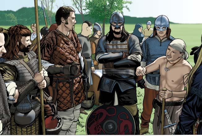 Viking Heritage Magazine 3/05 Editorial THE CHANGE OF RELIGION in the Viking Age illustrated on the front page is the subject of the two opening articles in this autumn issue.