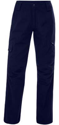 WEIGHT CANVAS TROUSER Internal contrast waistband facing and button closure Angled mitred front side