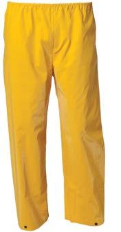 CATALOGUE VOL1 WATERPROOF PVC RAIN TROUSER PVC waterproof pant with welded/heat seal seams Elasticated waistband with