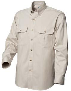 SHIRT Mini twill heritage long sleeve shirt Full open front with contrast tortoise shell buttons Twin chest pockets with button closure pocket flap and
