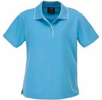 5XL WOMENS ELITE POLO Self fabric collar with zipper placket Matching self fabric