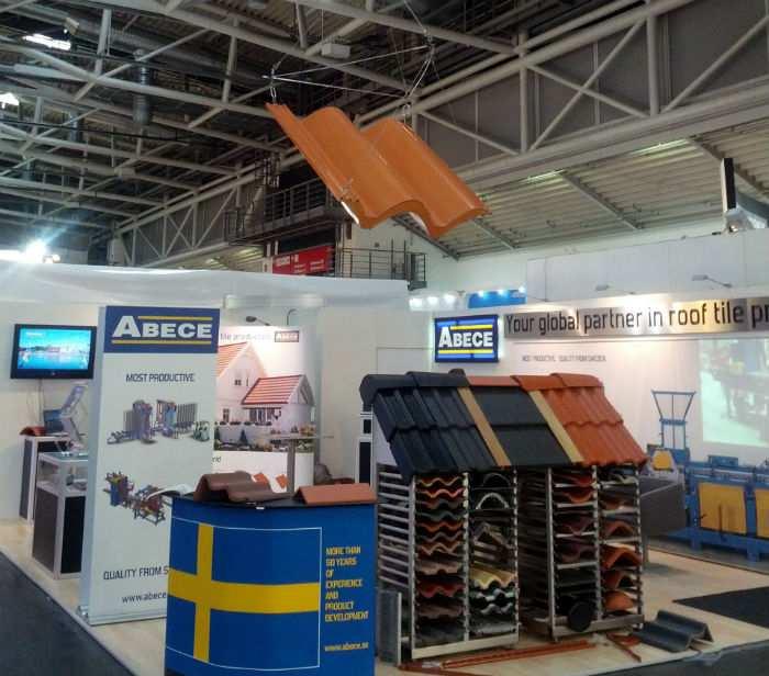 Far and wide Re-board Everywhere Roof Tile Upset X-branding in Sweden designed a large roof tile for their client ABECE to promote their products.