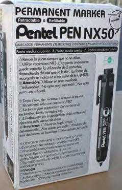 N50/N60 Markers Bullet and chisel point markers. Permanent waterproof ink.