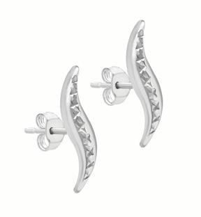 10085122 9ct white gold S shaped