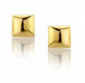 and diamond earrings 475 10004408 9ct gold cushion style