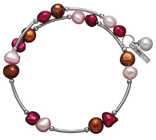 B2968 Retail $42 SALE $32 swirl of pearls bracelet