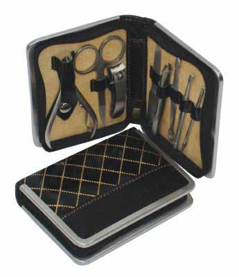 Manicure Sets Racing Stripe Manicure Set 7pc set with Chiropody Pliers in Stainless.