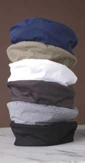 100% cotton available in brown/ tan check, white, charcoal grey, and black/white