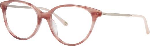 VP21AU - PX A feminine combined optical frame for the PX line. The front is in acetate and shaped in a very but trendy way.