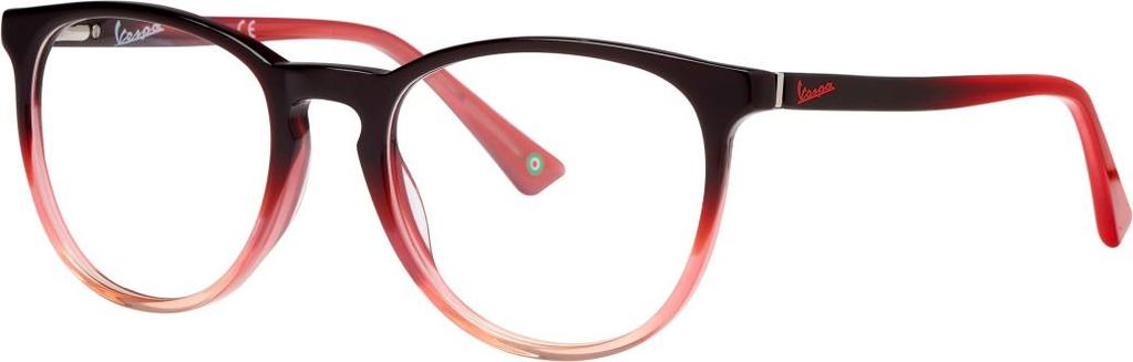 VP11PZ - Primavera An all acetate frame with a rounded front shape and a trendy key nose. The temples are very thin and show a printed logo at the beginning of the temple.