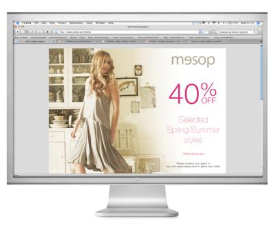 Marketing material for mesop Design promotional
